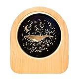 Mertmliy パーソナライズ3Dムーンフェイズクリスタルボール、カップル向けのパーソナライズされたLEDクリスタルグローブ、結婚記念日の記念品、バレンタインデーギフト、スタイル6-標準モデル