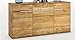Produktbild Ellberg Sideboard Kommode in Wildeiche Massiv geölt mit durchgehenden Lamellen Slimline 2996 homeforyou24