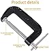 5 Inch C-Clamp Set, Heavy Duty Steel C Clamp Industrial Strength C Clamps for Woodworking, Welding, and Building(2PCs)