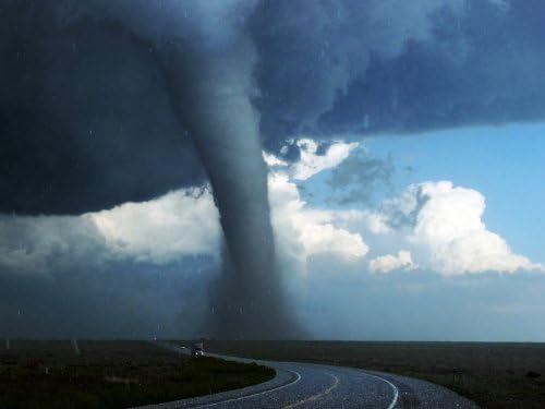 PhotoSight Giant Tornado Road Storm Twister Cyclone 24x18 Print Poster