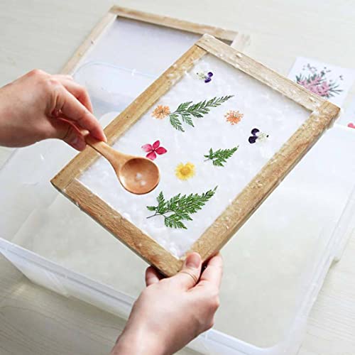 Dutwroy Wooden Paper Making Mould A5 Size 7.5 X 9.8 Inch Paper Making Frame And Papermaking Screen Kit For Diy Paper Craft #TOP4