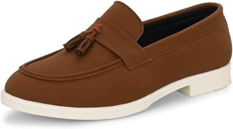 MACTREESuede Leather Stylish Loafers Shoes for Men