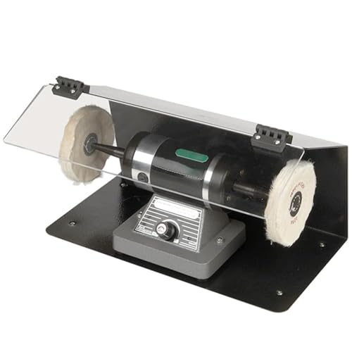 Polisseuse lapidaire avec mini scie de table - Machine à vitesse réglable pour taille de pierres
