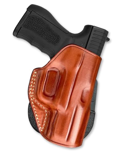 FMK 9C1 G2 Compact Leather OWB Paddle Holster, Brown
