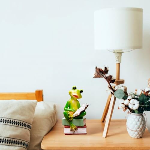 Figura Decorativa Rana Leyendo en Pilas miniatura 6