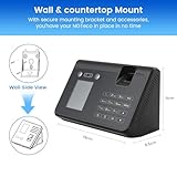 Time Recording Machine for Small Businesses, Biometric Time Clock with Face/Fingerprint/Palm/ID Card PIN, 2.8" LCD, 0.2s Fast Recognition, USB/TCP/IP, 100000 Records for Office Attendance Tracking - Image 2