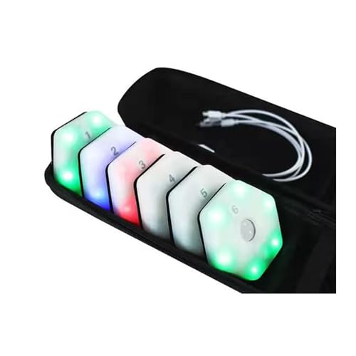 KJHYYPP Entrenamiento de Luces de reacción, Kit de Entrenamiento de Velocidad de reacción ágil, para Velocidad de reacción, Agilidad y Entrenamiento Cerebral cognitivo, el Entrenamiento de Reflejos
