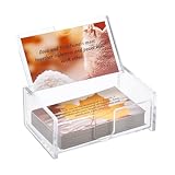 OGANAZI Acrylic Bible Verse Box, Clear Card Holder...
