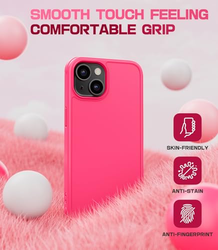 Coque pour iPhone 13/14 compatible MagSafe étui protection rose - 3