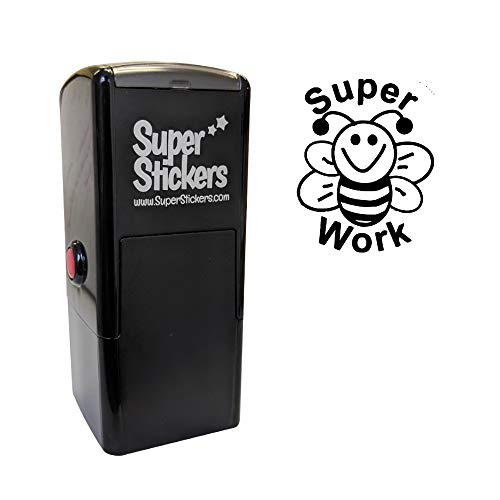 SuperStickers Stamper Solutions Super Work Bee Inked Stamper, Black
