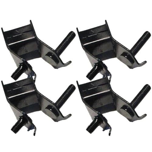 YARNOW Lot de 4 Pieds Anti-vibrations en Caoutchouc Noir pour Générateur et Moteur, Effet Amortisseur Léger en Fer, Accessoires Indispensables pour Alimentation Silencieuse