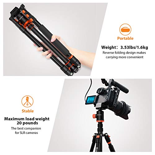 Geekoto 81'' Science Fiction Tripod，Geekoto Tripod, Camera Tripod For Dslr, Compact Aluminum Tripod With 360° Ball Head #TOP7