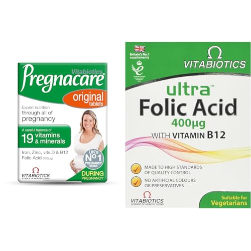 Pregnacare Original 30 Tablets Support Pack with Vitabiotics Ultra Folic Acid