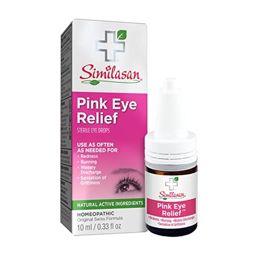 Similasan Pink Eye Relief Eye Drops .33 Ounce, for Temporary Relief from Red Eyes, Itchy Eyes, Burning Eyes, and Watery Eyes