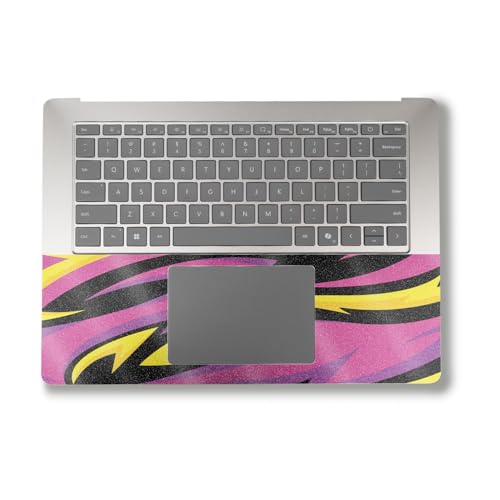 Image of Glossy Glitter Laptop Skin Compatible with Alienware M18 R2 (2024) - Tribal Magenta - Premium 3M Vinyl Protective Wrap Decal Cover - Easy to Apply | Crafted in The USA by MightySkins