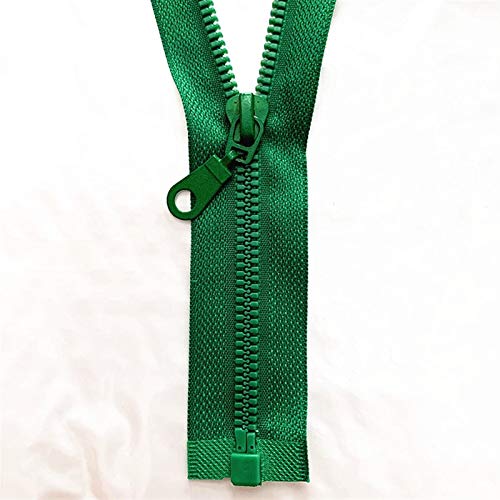 Cremalleras para Coser, Cremallera de plástico, 3 Piezas, n.° 5, Cremallera Desmontable, Cremallera de Resina, con Extremo Abierto, Cierre ecológico automático, Cremallera de plástico, para Coser