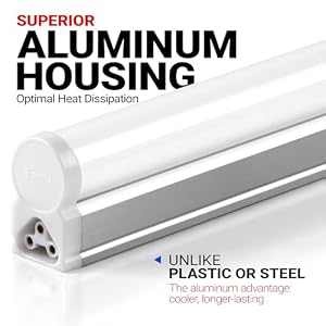 Barrina LED T5 Integrated Single Fixture, 4FT, 2200lm, 6500K 20W, 6 Packs — photo 2 of 6