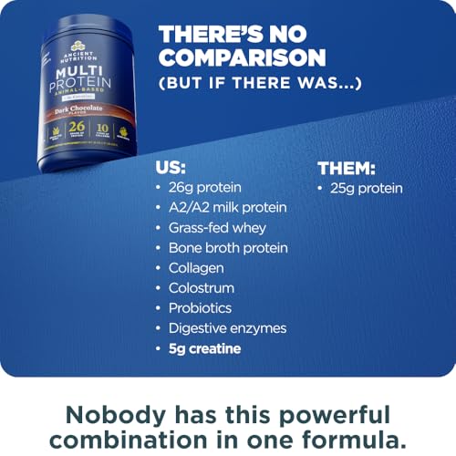 Ancient Nutrition Multi Protein + Creatine, Bone Broth, Whey, Dark Choc - image 6