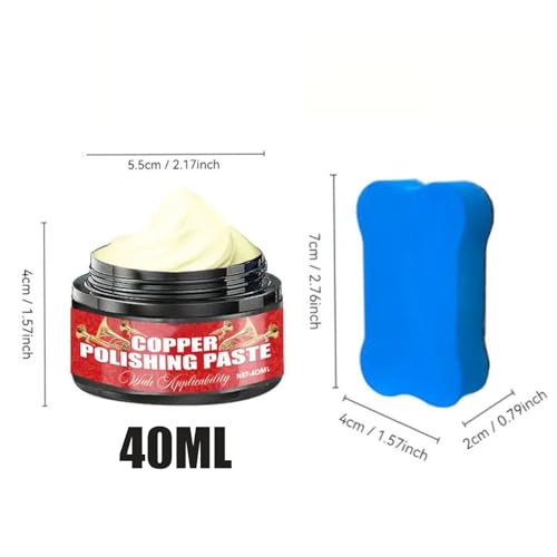Crema pulidora para cobre 40ml con esponja miniatura 2