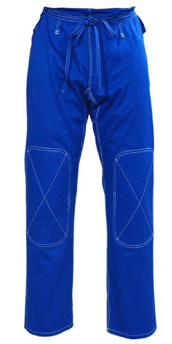 Woldorf USA Men's Martial Arts Pants | Brazilian Jiu Jitsu BJJ Pants for Mens | Perfect for Training or Competition, Size 4-A2 Blue