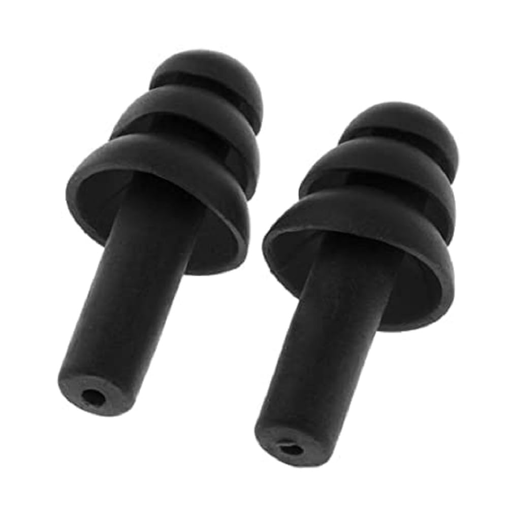 JAMES Ear Plugs for Sleeping, Noise Cancelling Sound Blocking Earplugs Noise Reduction for Swimming Airplanes Musicians Concerts Silicone (Black)