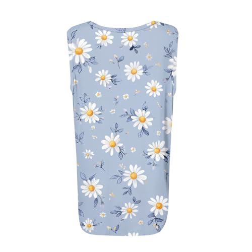 Spring Summer Plus Size Dressy Tank Tops for Women 2025 Womens Workout Floral Boho Beach Sleeveless Shirts Blouses