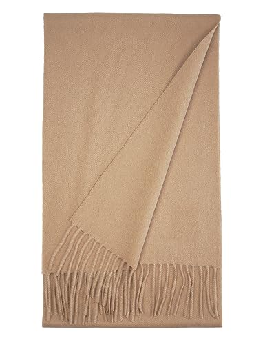 100% Pure Cashmere Solid Colour Scarf- Classic Plain Warm Soft Scarf, Gift For Women And Men4