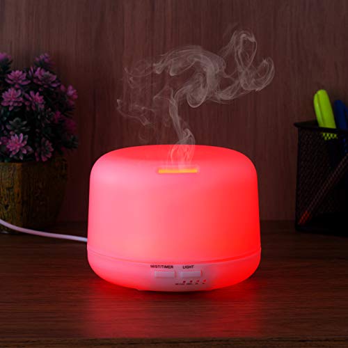 Umidificador de ar Difusor De Ambientes Aromatizador Ultrassonico 500ml com Controle Remoto