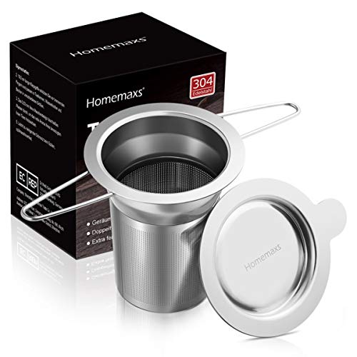 Infusor de chá UPKOCH de aço inoxidável, coador de filtro de coador para chá, café, bebidas