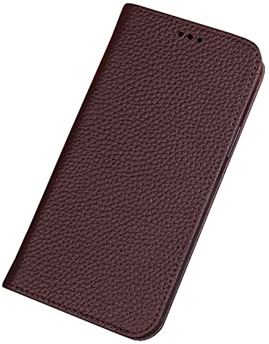 Coque iPhone 13 Pro Max antichoc marron | Étui cuir anti-rayure