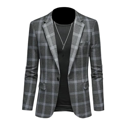 Blazer homme à carreaux tendance veste urbaine casual chic moderne