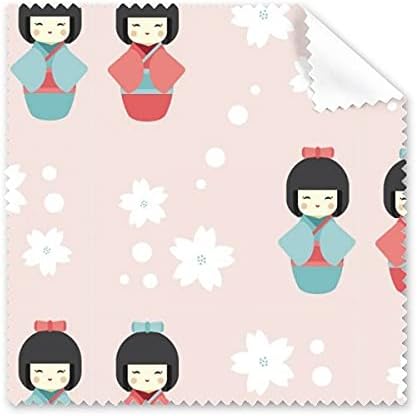 Art Repeat Japan Pattern Art Deco Gift Fashion Cleaning Cloth Phone Screen Glasses Cleaner 5pcs image 2