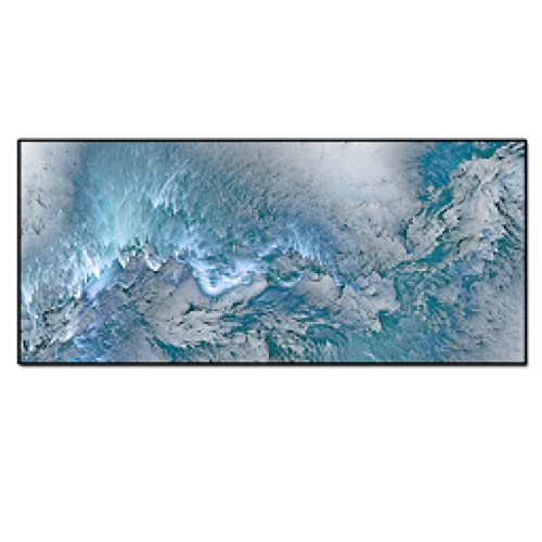 Nuage coloré toile peinture pour un salon chaleureux style abstrait 20x50cm