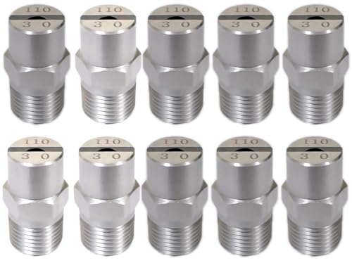 Image of Pressure Washer Fan Nozzle Stainless Steel 10 Pcs(3/8(Hole Diameter 3.6mm))