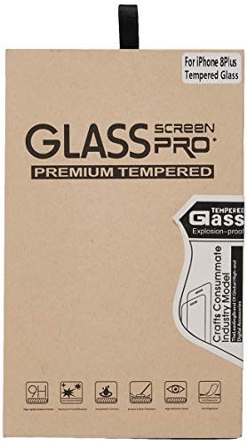 Tripsky iPhone 8 Plus, 7 Plus Screen Protector Tempered Glass,iPhone 8 Plus, 7 Plus Tempered Glass Crystal Clear and 9H Hardness Scratch Proof (Transparent,2 Pack)