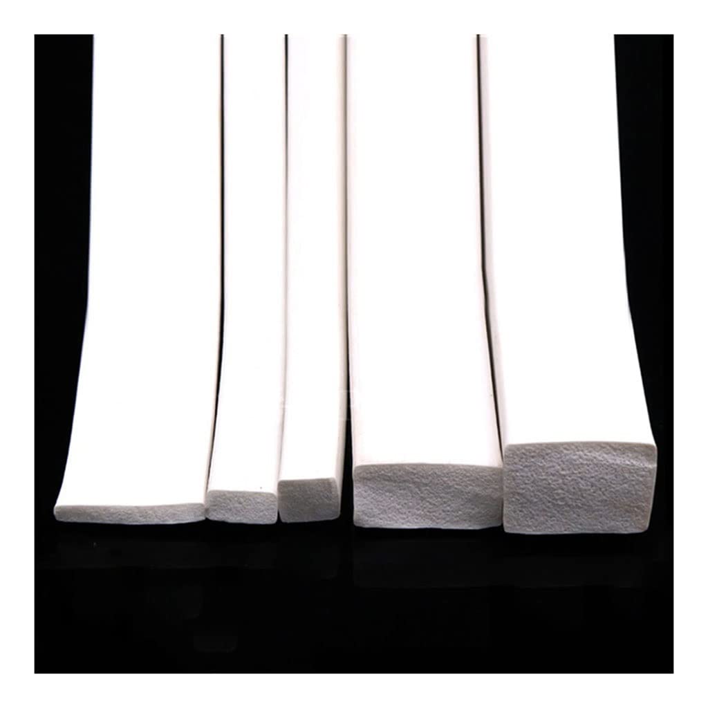 MRVAKDYDI Square Silicone Rubber Seal Strip, Square Silicone Foamed Rubber Sponge Seal Strip White 5x10-20x30mm 1m