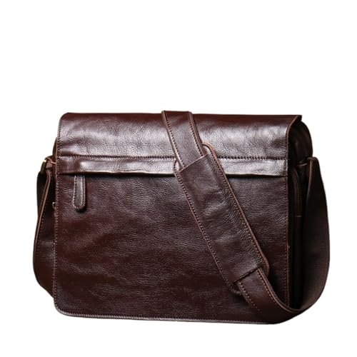 Briefcases Classic Flap Messenger Bag Casual Real Leather Shoulder Bag Men's Luxury Briefcase Crossbody