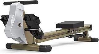 SMSOM Indoor Rowing Machine, Aerobic Fitness Equipment, Hydraulic Bar Resistance Adjustable Rowing Device, with 12 Level Adjustable Resistance, Abdominal Abdomen, Supine Board Rowing Machine