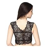 Firstwish-Womens-Net-Solid-Sleeveless-Saree-Blouse