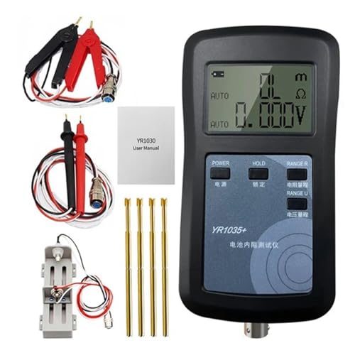 Wadakada YR1035+ Tester di Interna Della Batteria al Litio A 4 Fili 100V Ohmetro Interno Della Batteria per Batterie Ni- Ni-CD Li-Ion Versione Aggiornata
