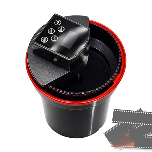 電動自動フィルムプロセッサー、スマートタイマー制御搭載のプロ仕様暗室フィルム現像装置、フィルム現像キット、正逆交互回転式、写真愛好家向け（Amazon）