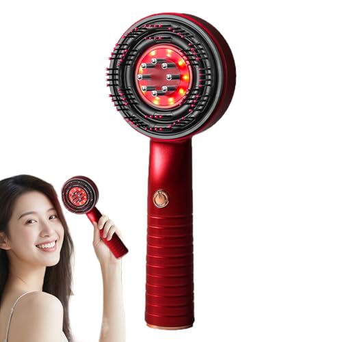 Weqizuerqi Masseur électrique du cuir chevelu - Appareil de massage de la tête - Applicateur d'huile - Brosse de relaxation portable étanche avec 3 modes pour femme et - Douche Voyage