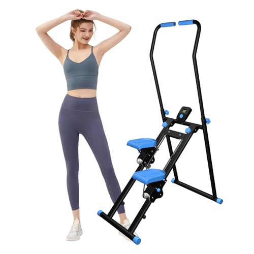 Stair Stepper für Fitness Cardio Geräte Zuhause, Foldable Treppensteiger Fitnessgerät mit Widerstand, Ganzkörpertraining, Verstellbarem Griff, 150kg Belastbar (Tiefblau) Stair Stepper für Fitness Cardio Geräte Zuhause, Foldable Treppensteiger Fitnessgerät mit Widerstand, Ganzkörpertraining, Verstellbarem Griff, 150kg Belastbar (Tiefblau)