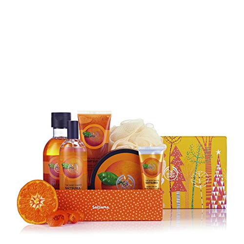 The Body Shop Satsuma Premium Collection Gift Set, 5pc Paraben-Free Bath and Body Gift Set