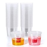 JOLLY CHEF 60 Disposable Bomber Cups Jager Bomb Shot Glasses plastic, Highly Durable and Reusable Shot Cups Perfect for Wedding, Thanksgiving, Halloween, Christmas Party