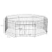 HOMCOM Parque Perros 8 Vallas (61x71cm x Valla) Jaula Plegable Mascotas Cerca...