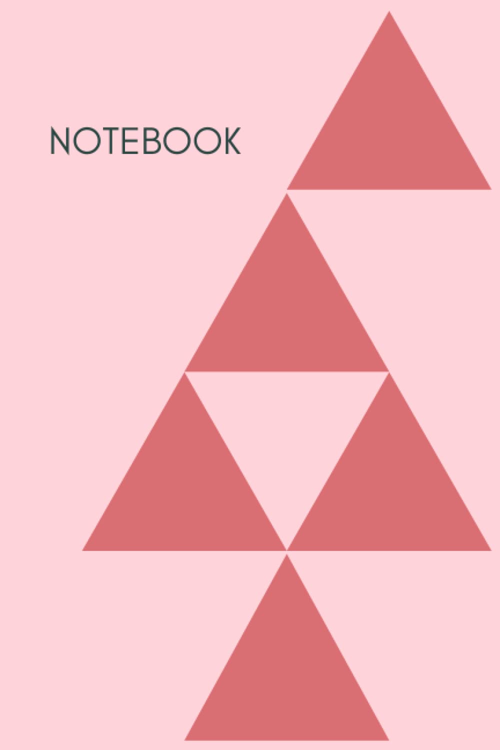 Notebook vintage à couverture géométrique rose, carnet de notes robuste et créatif