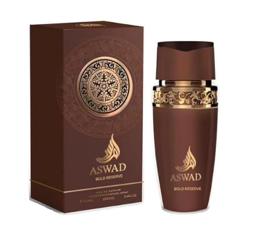 Aswad Bold Reserve Eau de Parfum 100 ml Uomo - Profumo Maschile Speziato e Legnoso - Fragranza Intensa e Raffinata, Lunga Durata