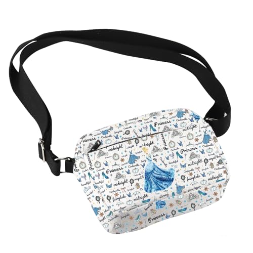 JYTAPP Princess Characters Crossbody Bag Magical Kingdom Faily Cartoon Tales Fans Crossbody Handbag Purse