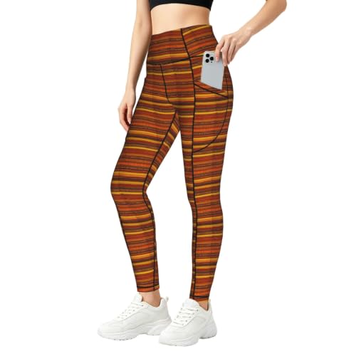 Pantalones de yoga para mujer holgados y transpirables con estampado étnico nativo